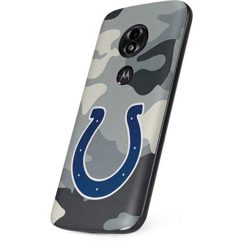 NFL Indianapolis Colts Camo Moto E5 Play Skin